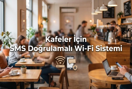 Kafeler İçin SMS Doğrulamalı Wi-Fi Sistemi
